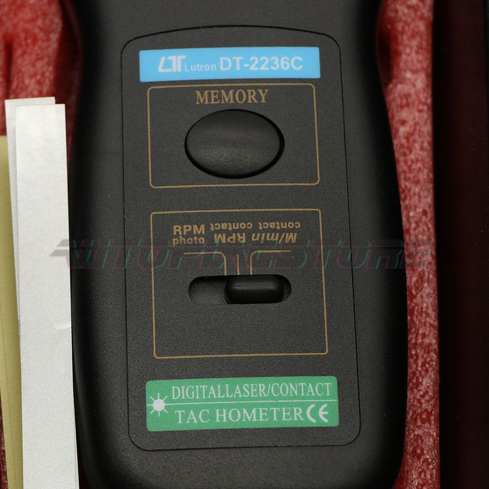 DT2236C Contact Photoelectric Dual-purpose Tachometer Speedometer (1Pcs) US
