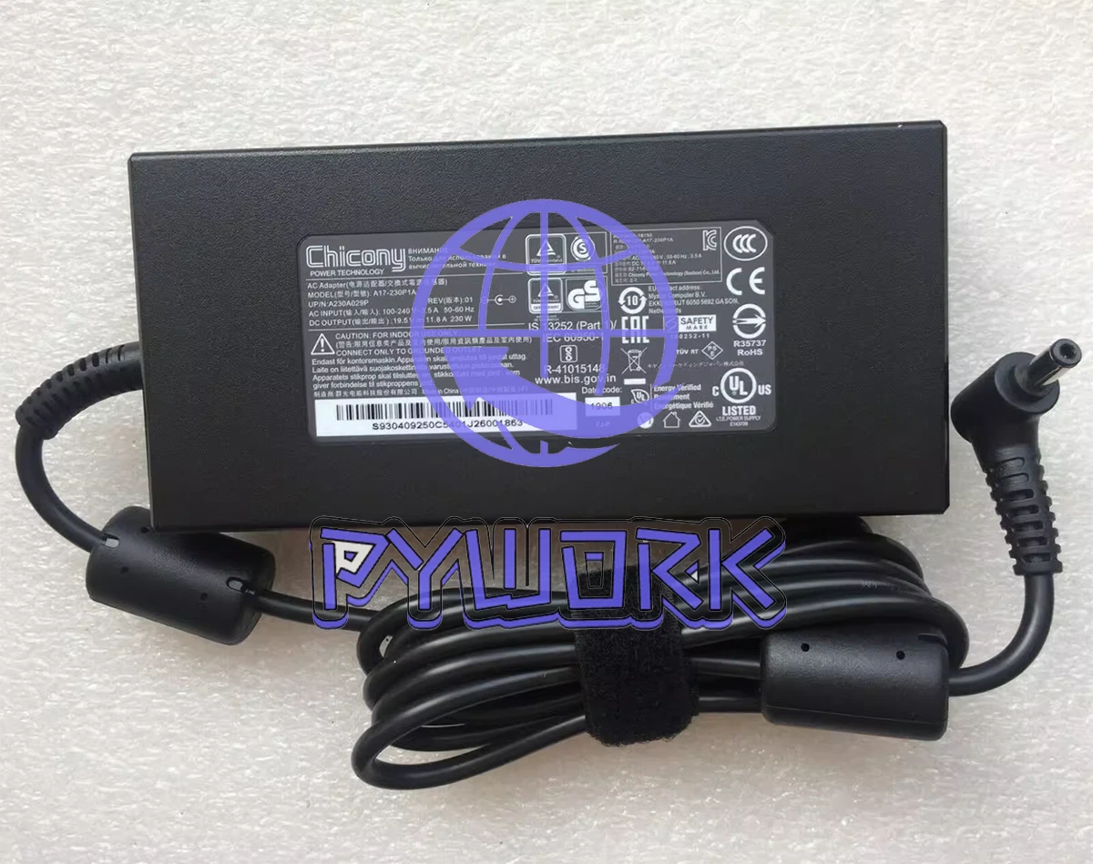 230W Power Adapter for Gigabyte Aero 16 KE4 XE4 XE5 PC Gaming A230A022P [6]