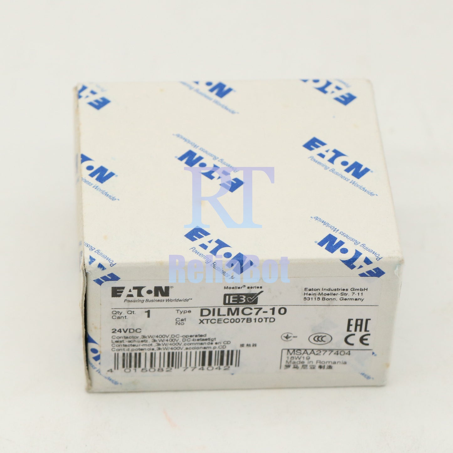 1PCS EATON MOELLER Ac Contactor DILMC7-10 24VDC Rapid delivery