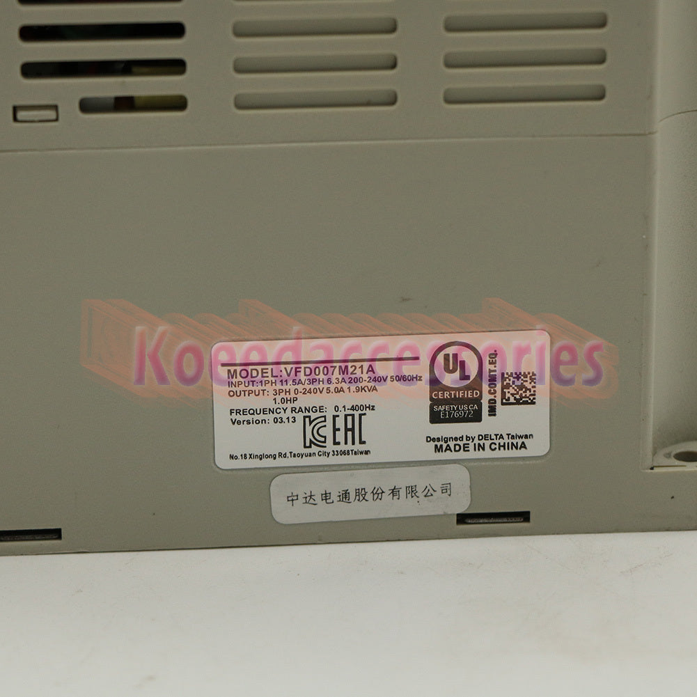 1PCS Delta VFD007M21A Inverter VFD007M21A 220V 0.75KW