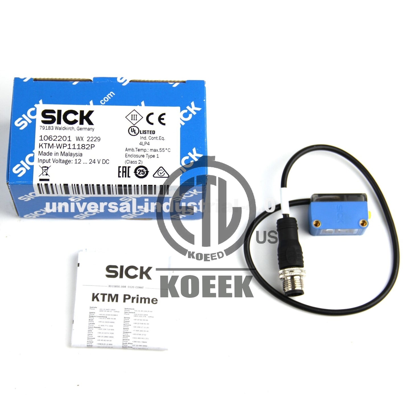 SICK KTM-WP11182P replace KT3W-P1116 PLC PHOTOELECTRIC CONTRAST SENSOR #ko