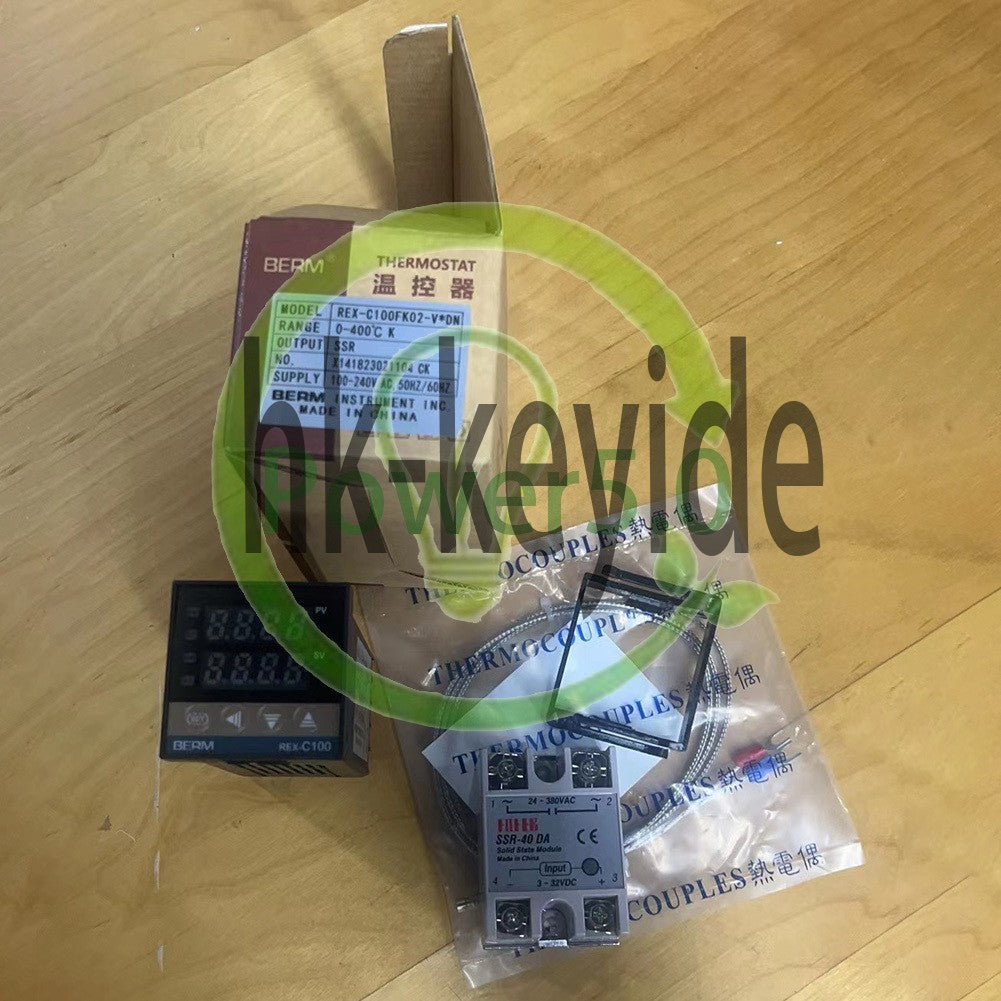 REX-C100 Digital LCD PID Temperature Controller Set+ K Thermocouple+ MaxSSR 40DA