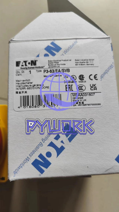 1PCS EATON/MOELLER P3-63 Load isolation switch P3-63/EA/SVB 63A