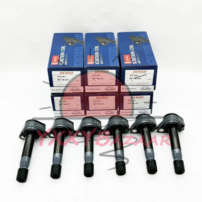 Denso 6Pcs Ignition Coils For Honda Accord Odyssey 08-17 30520-R70-A01 673-2311
