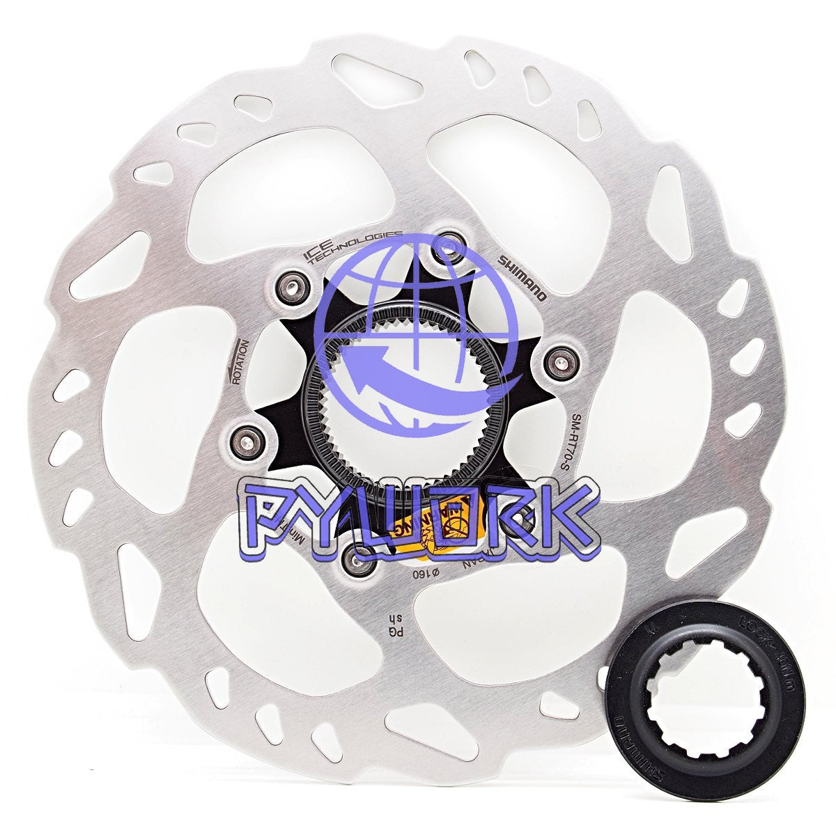 Shimano 105 SLX SM-RT70-S Ice-Tech Disc Brake 160mm Center Lock Rotor, NIB