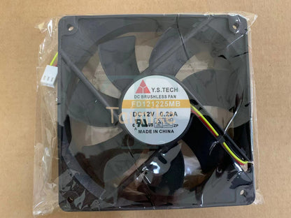 for Y.S.TECH 12025 FD121225MB DC12V 0.29A 12CM double ball cooling fan