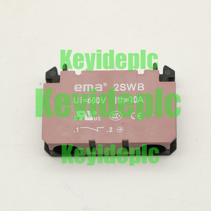 1PCS 2SWB 22mm push button switch with one normally closed contact #ke