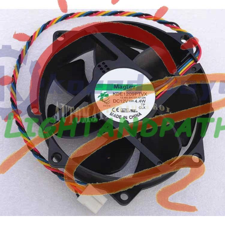 1PC For Sunon KDE1209PTVX 12V 4.4W 4Pin 90x25mm CPU Round Cooling Fan~
