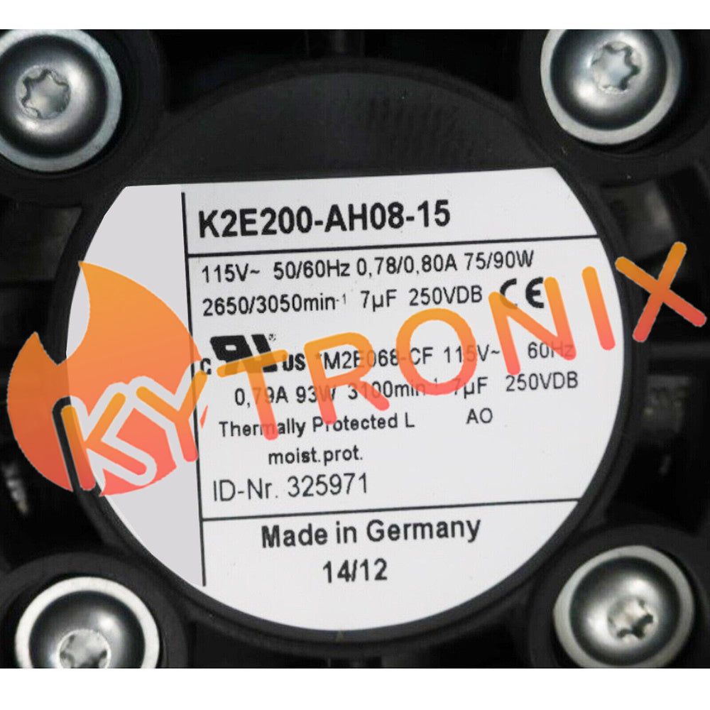 Ebmpapst Fan K2E200-AH08-15 115VAC 75/90W 50/60Hz 7uF/250VDB Cabinet Filter Fan