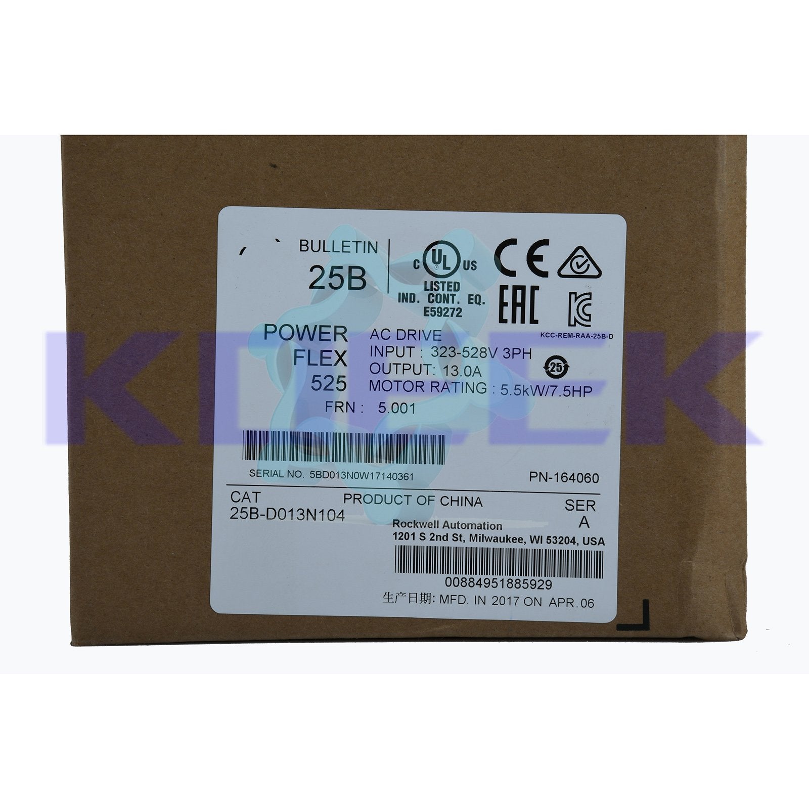 25B-D013N104 KOEED 500+, 80%, Allen-Bradley, import_2020_10_10_031751, Other