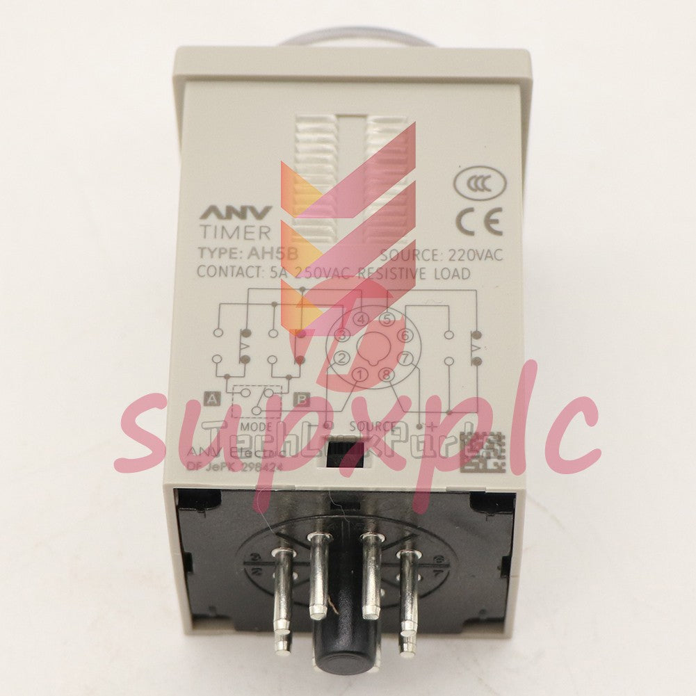 1 pcs ANV AH5B 3S 220V time relay timer #F