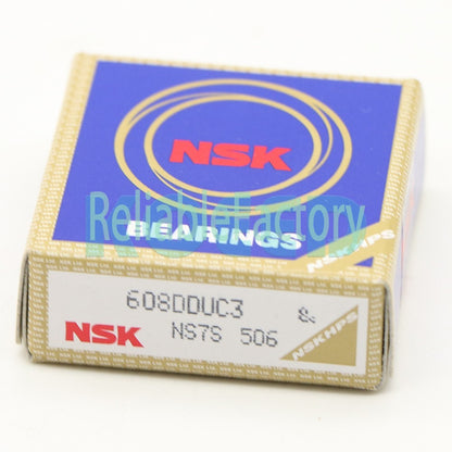 NSK 608DD C3 Deep Groove Bearing Miniature 8x22x7mm.