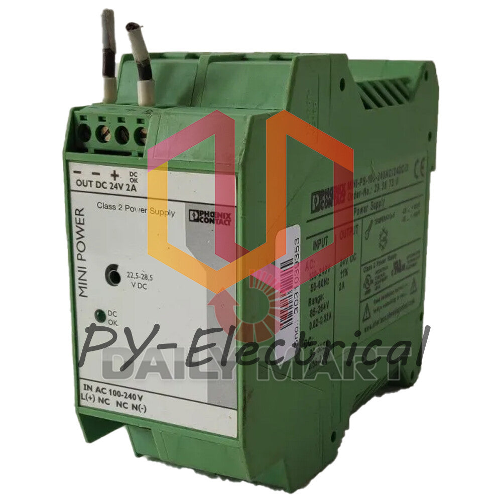 PHOENIX CONTACT MINI-PS-100-240AC/24DC/2 2938730 Power Supply