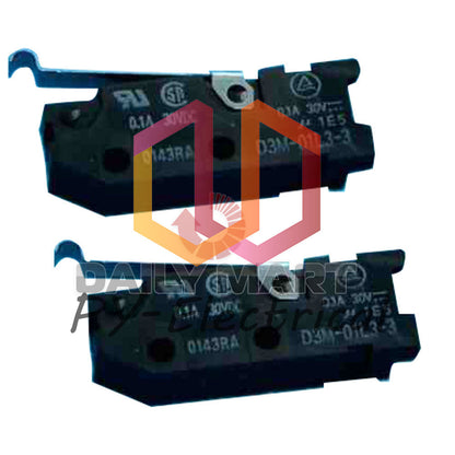 10PCS Omron Automation D3M-01L3-3 Basic Micro Snap Action Switches ROLLER LEVER