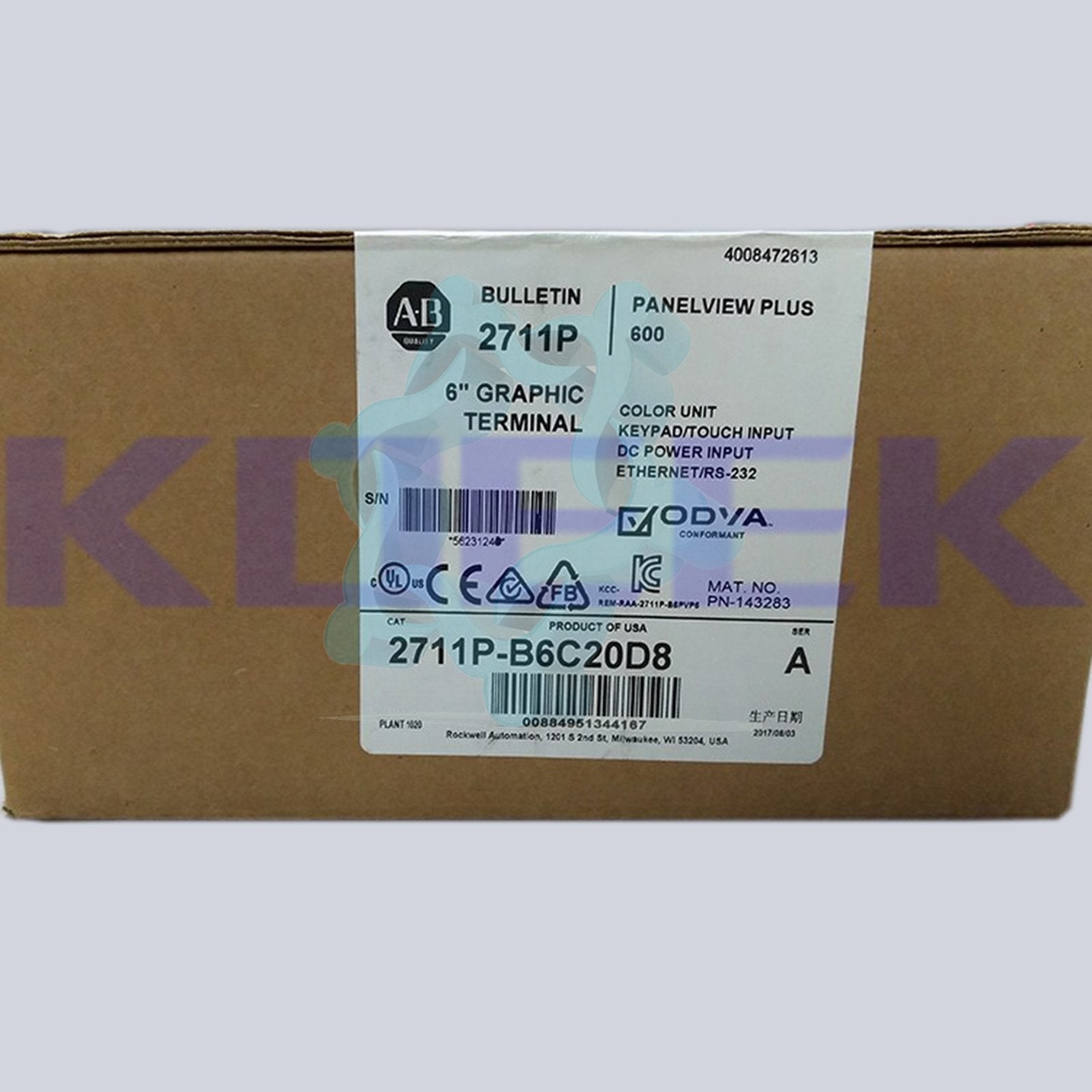 2711P-B6C20D8 KOEED 500+, 80%, Allen-Bradley, import_2020_10_10_031751, Other