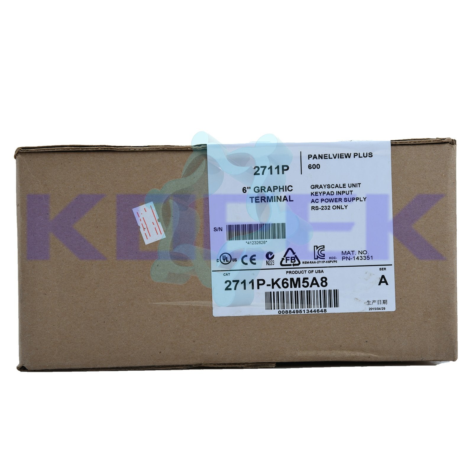 2711P-K6M5A8 KOEED 500+, 80%, Allen-Bradley, import_2020_10_10_031751, Other