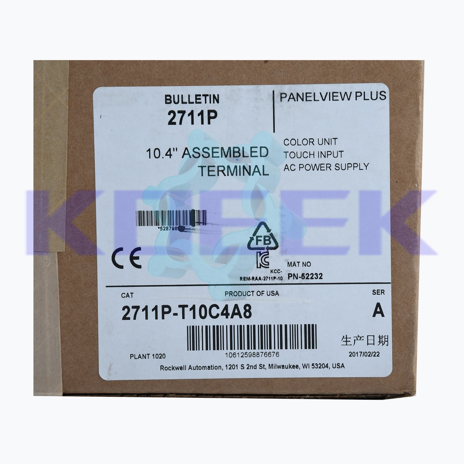 2711P-T10C4A8 KOEED 500+, 80%, Allen-Bradley, import_2020_10_10_031751, Other