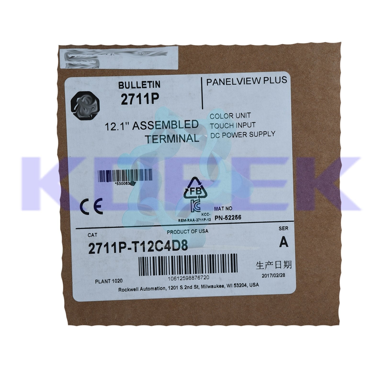 2711P-T12C4D8 KOEED 500+, 80%, Allen-Bradley, import_2020_10_10_031751, Other