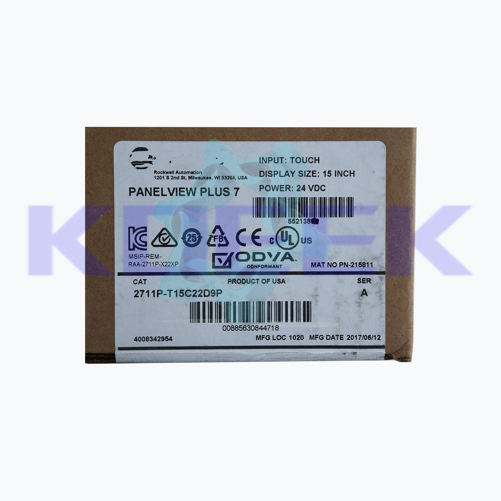 2711P-T15C22D9 KOEED 500+, 80%, Allen-Bradley, import_2020_10_10_031751, Other