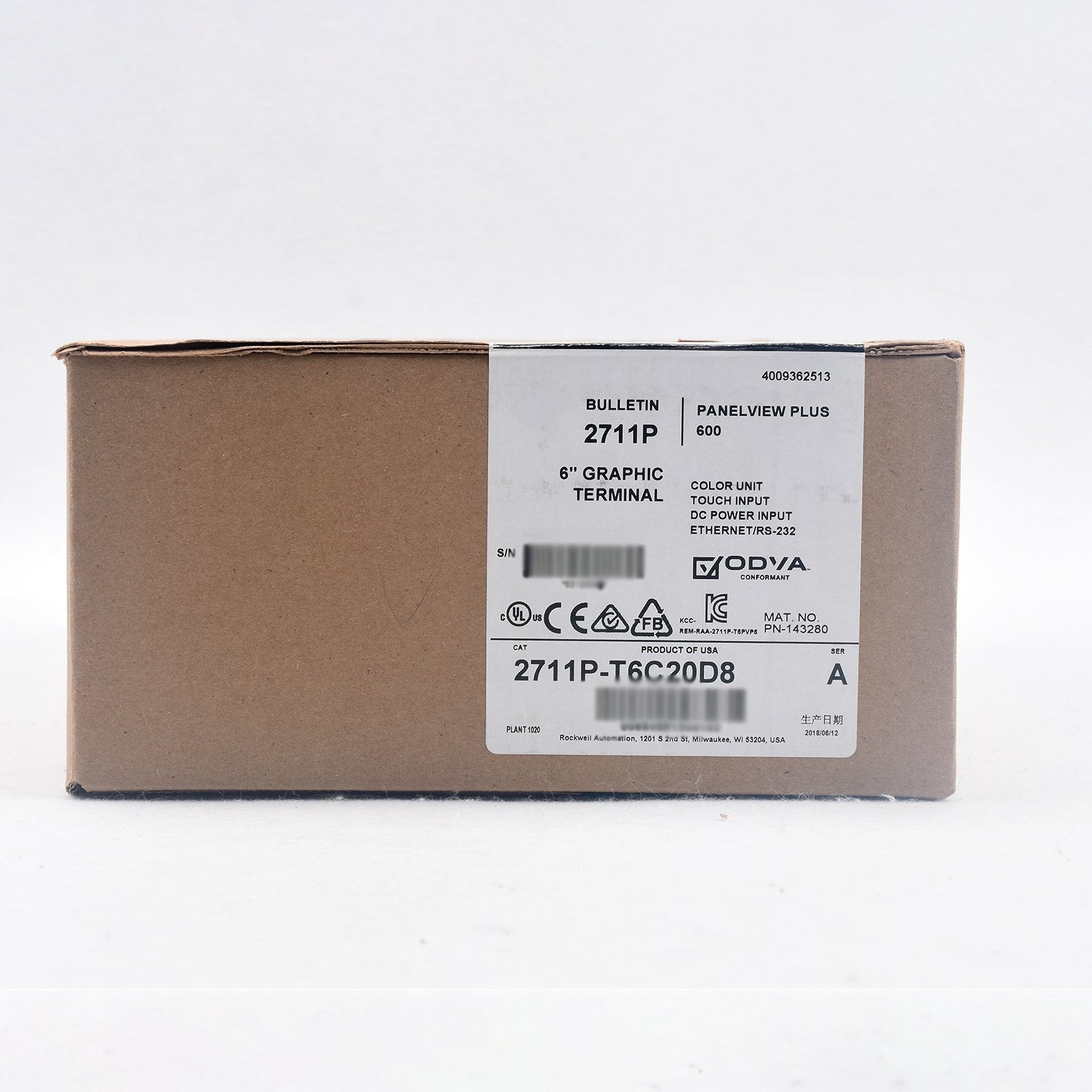 2711P-T6C20D8 KOEED 500+, 80%, Allen-Bradley, import_2020_10_10_031751, Other