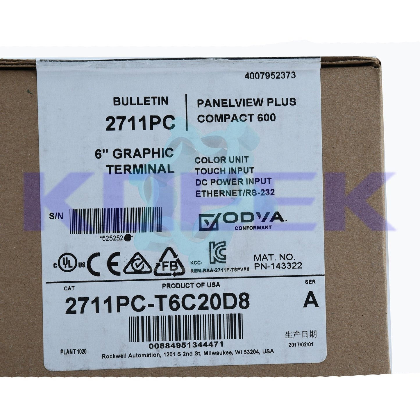 2711PC-T6C20D8 - ALLEN-BRADLEY