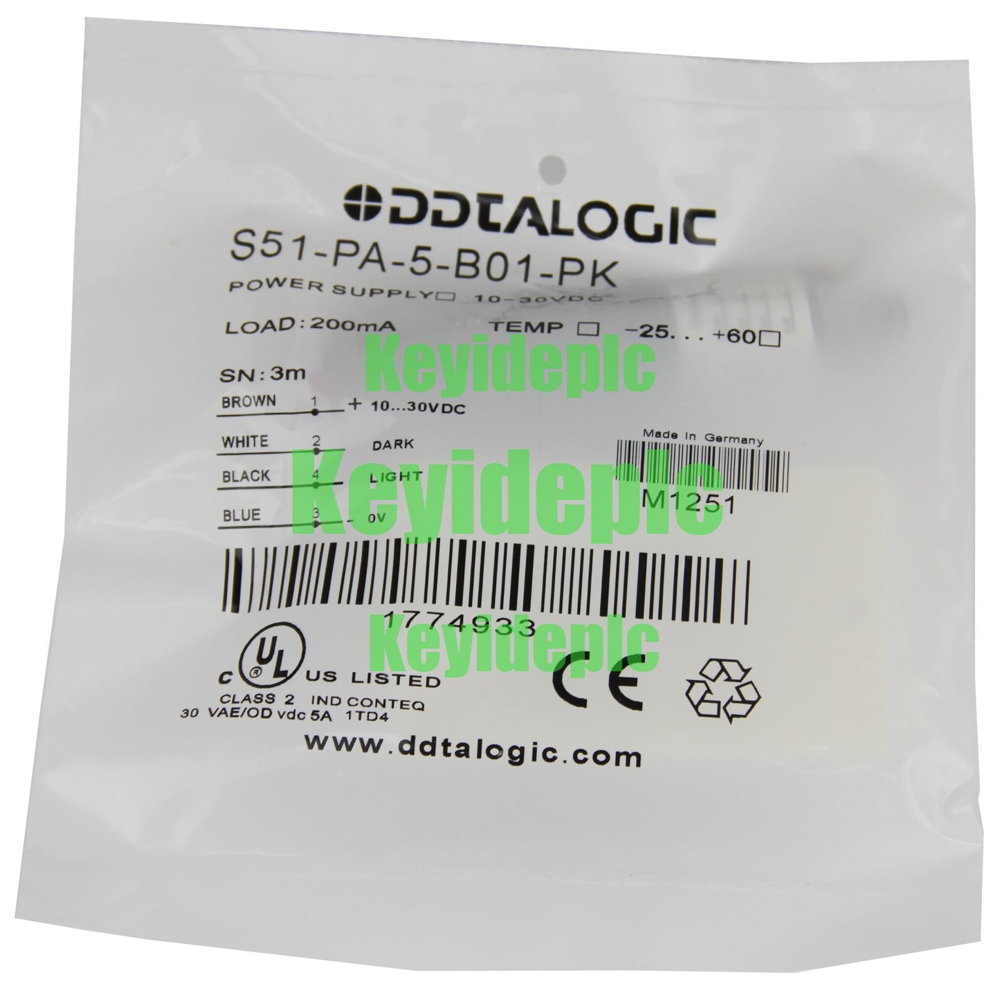 DATALOGIC S51-PA-5-B01-PK Photoelectric Sensor #ke