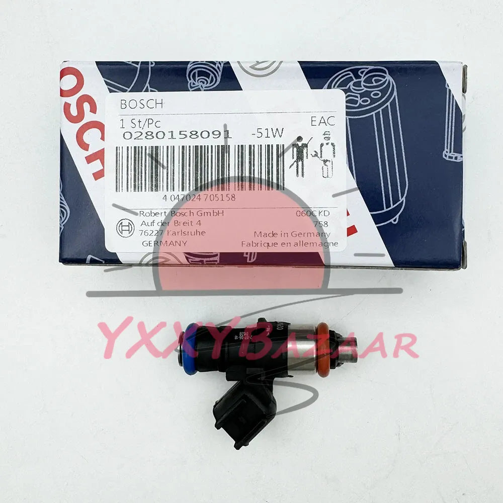 6Pcs Fuel Injector 0280158091 For Bosch Mercury Mazda CX-9 Lincoln 3.5L 3.7L