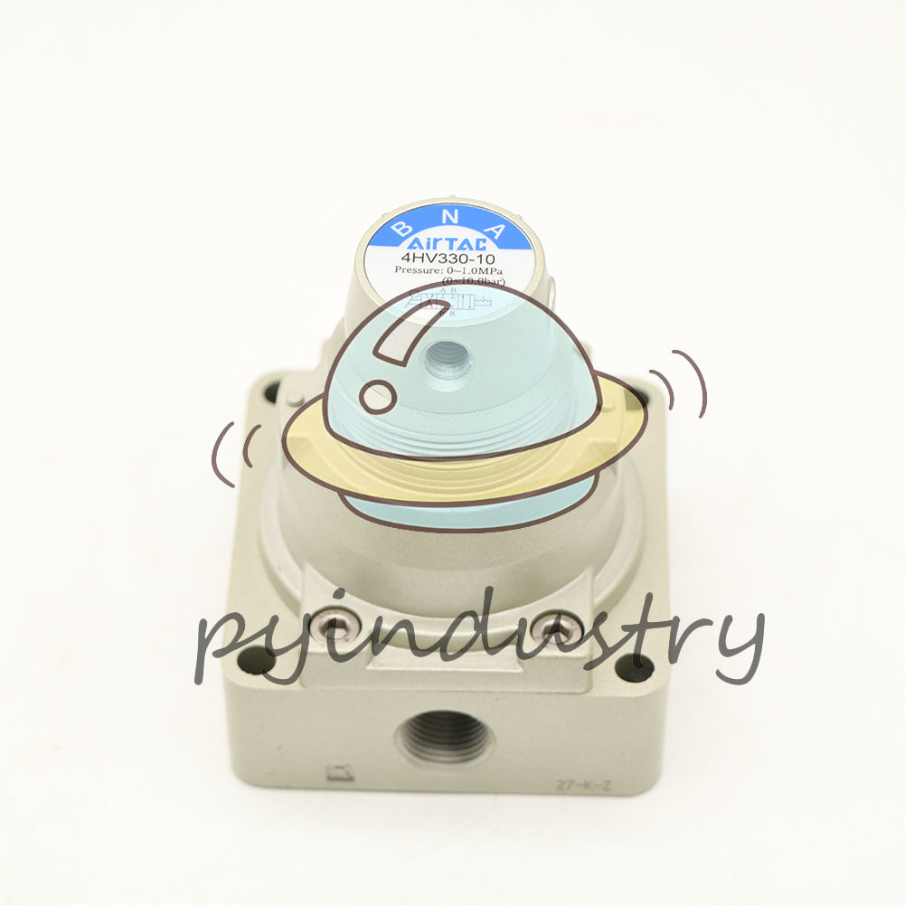 1X Air Hand Manual Switching Valve 4HV330-10 Pneumatic 3/8" 3 Positions 4 Ports