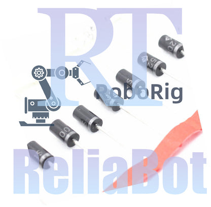 10PCS SR5200 DO-27 5.0 AMP SCHOTTKY BARRIER RECTIFIERS