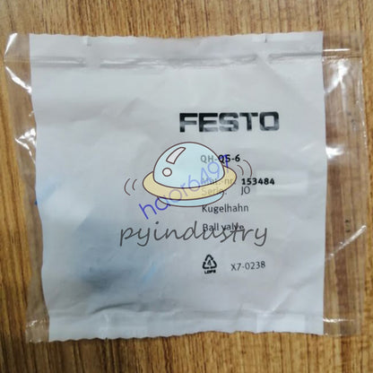 1 pcs FESTO QH-QS-6 153484 Ball Valve Free shipping #YP1