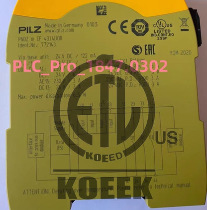 772143 1PCS pilz 772143 PNOZ m EF 4DI4DOR Fast delivery #k