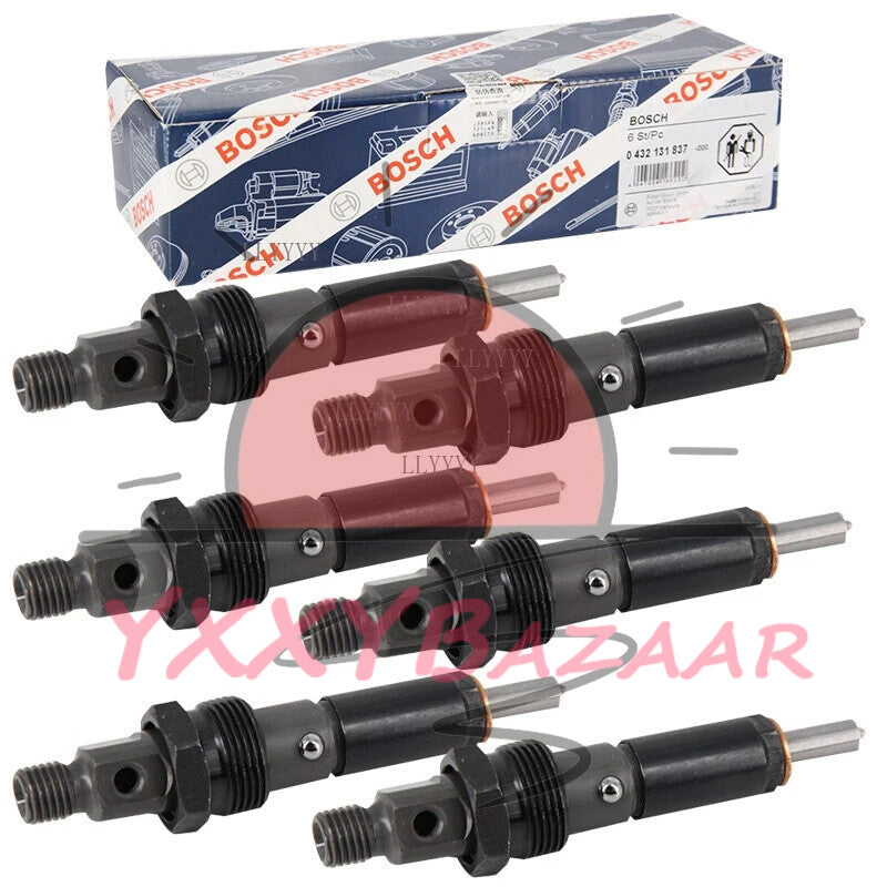 6PCS 50HP Fuel Injectors 3919350 For 89-93 Dodge Cummins 5.9L 12V 0432131837