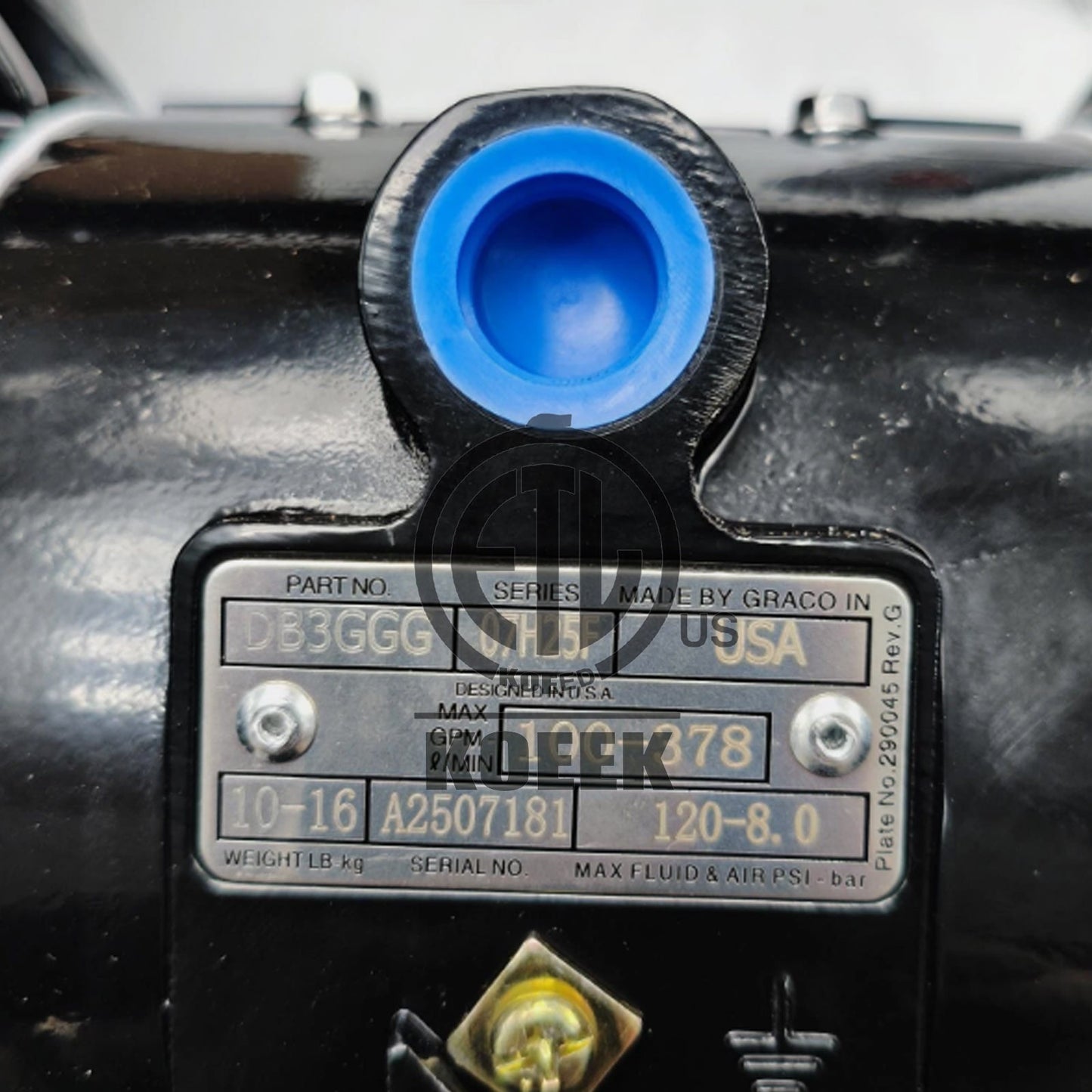 Dbl Diaphragm Pump for Graco DB3GGG Husky 1590 #ko