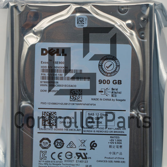 XTH17 Dell Seagate ST900MP0026 900GB 2.5 12Gbps 15K SAS HD R650 R740 0XTH17 R640