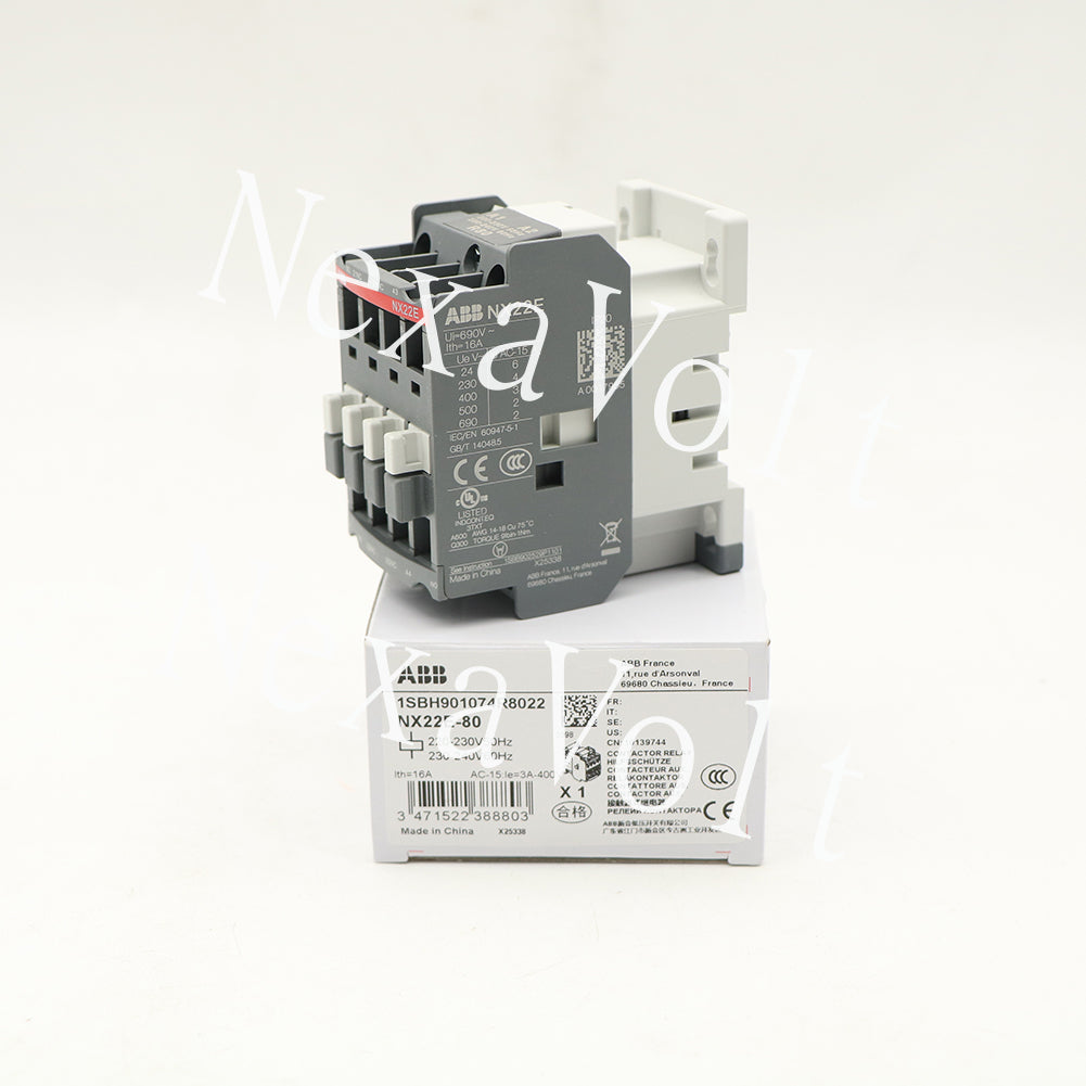 1pc ABB NX22E-80 Contactor relay 220-230V50Hz/230-240V60Hz 1SBH901074R8022