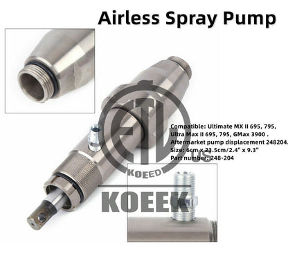 695 795 Ultra Max II GMax 3900 Airless Spray Pump for Graco 248204 Sprayer