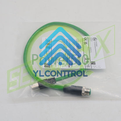 IFM EFECTOR EVC924 Ethernet connection cable CAT5 M12 RJ45 0.5 Meter~
