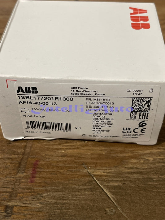 ABB -AF16-40-00-13 100-250V50/60HZ-DC Contactor1pc Contactor
