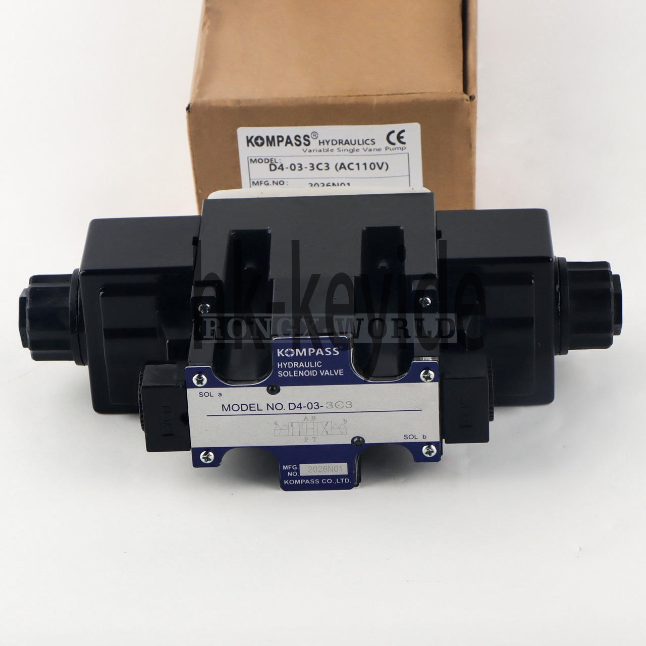 1pcs KOMPASS Solenoid Valve D4-03-3C3 110V～