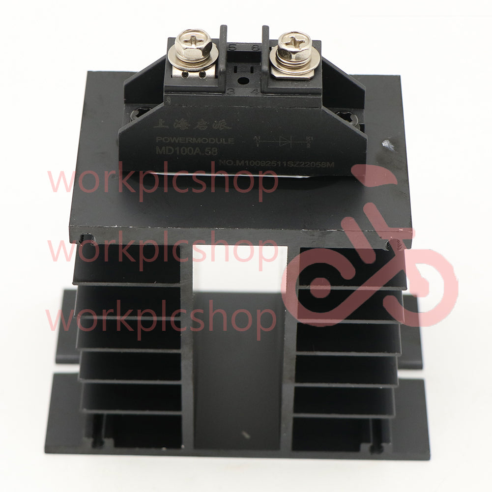 1PC Anti-reverse charge rectifier diode 100A MD100A.58 power module with heat si