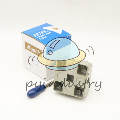 1X Air Hand Manual Switching Valve 4HV330-10 Pneumatic 3/8" 3 Positions 4 Ports