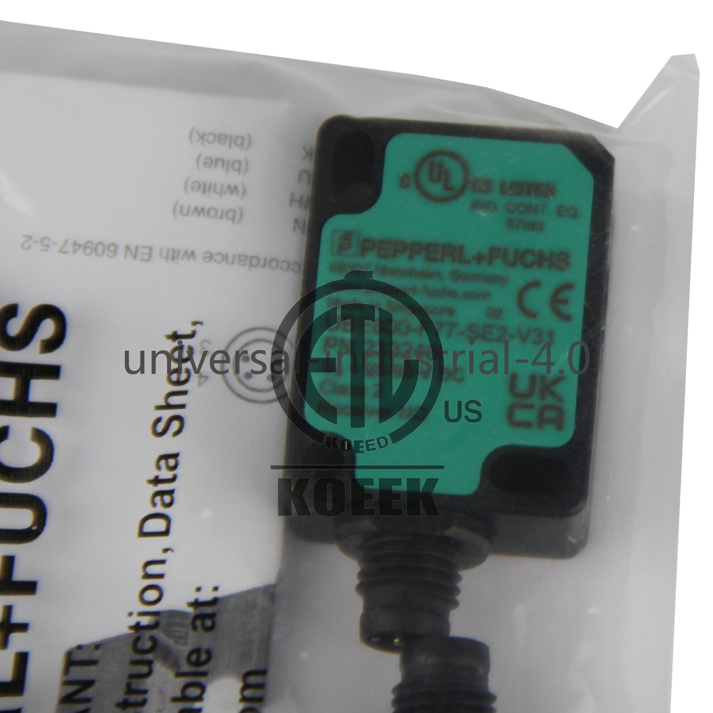 ONE Pepperl-Fuchs ultrasonic sensor UBE800-F77-SE2-V31 233248 #ko