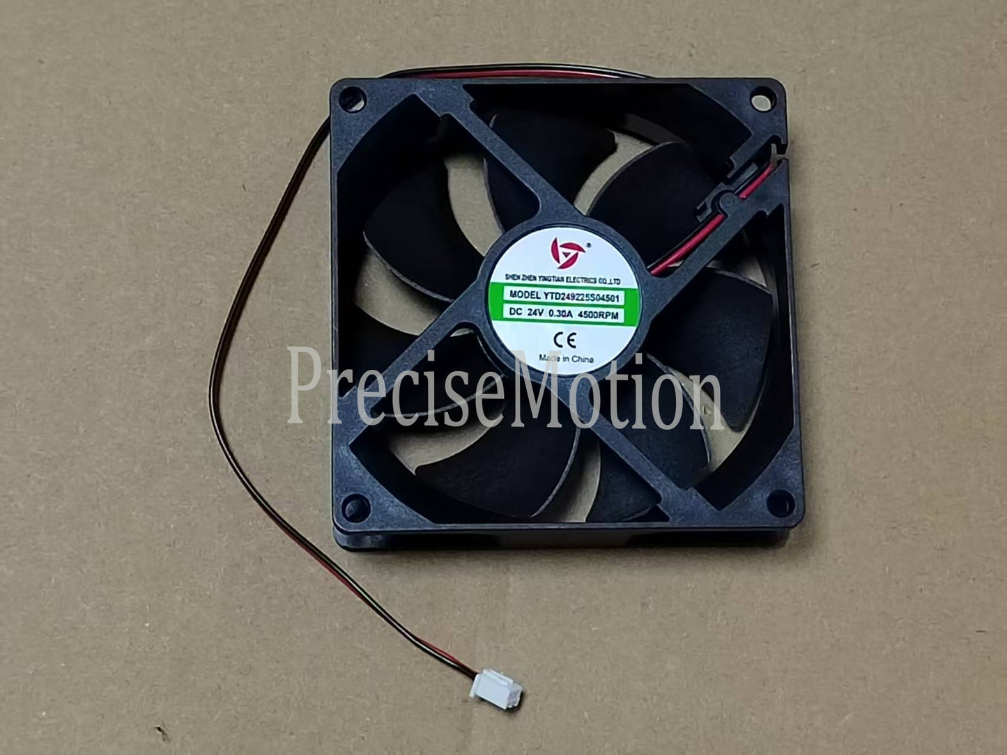 Yingtian YTD249225S04501 24V 0.30A 2-wire welding machine cooling fan