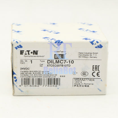 1PCS EATON MOELLER Ac Contactor DILMC7-10 24VDC Rapid delivery
