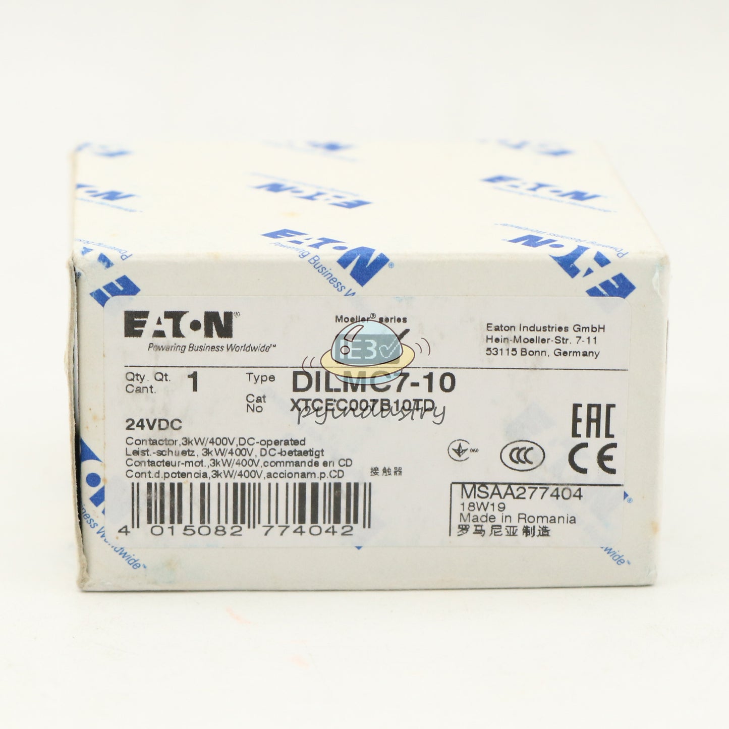 EATON MOELLER Ac Contactor DILMC7-10 24VDC Rapid delivery 1PCS