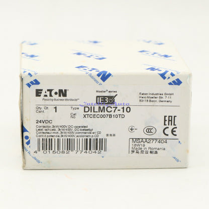 1PCS EATON MOELLER Ac Contactor DILMC7-10 24VDC Rapid delivery