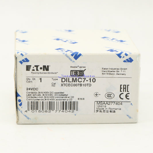 1PCS EATON MOELLER Ac Contactor DILMC7-10 24VDC Rapid delivery