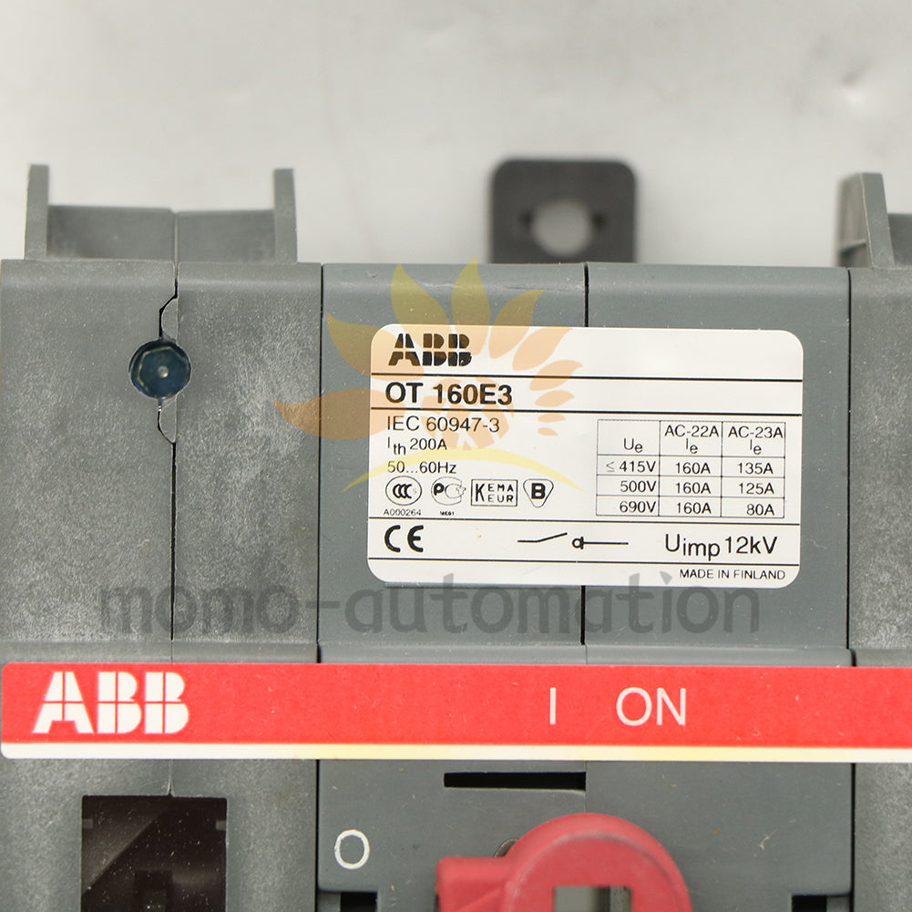 ABB OT160E3 Rotary Disconnect Switch 1PCS