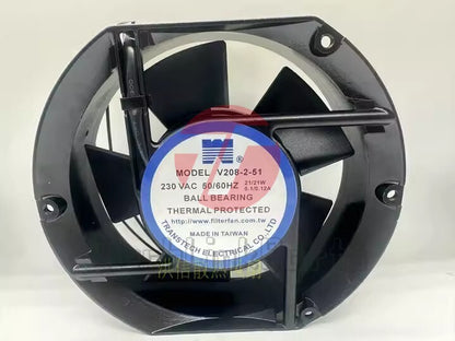 1PCS V208-2-51 230V 50/60HZ BALL BEARNG 17251 Industrial Cabinet Cooling Fan