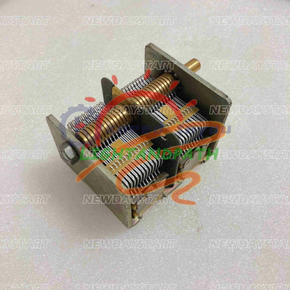1pcs 365+365pF Broadcast Dual Gang Dual-unit Air Dielectric Variable Capacitor
